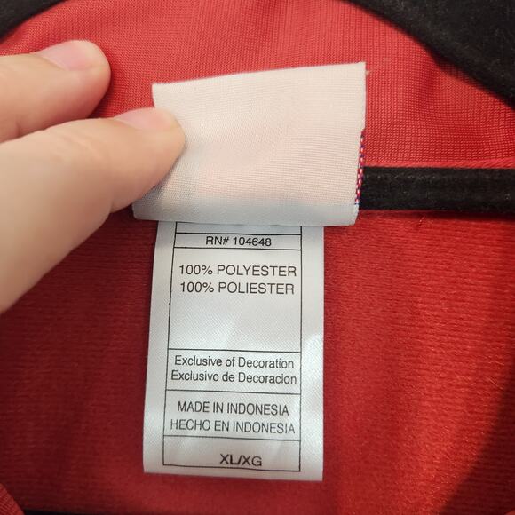 NBA Cleveland Cavaliers Team Logo Maroon Red Warmup Track Jacket Men's Size XL - Picture 3 of 7